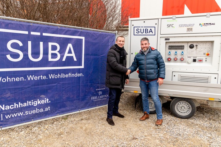 Schritt in Richtung CO2-Neutralität: SÜBA AG setzt erstmals Wasserstoff-Generator auf einer Baustelle ein