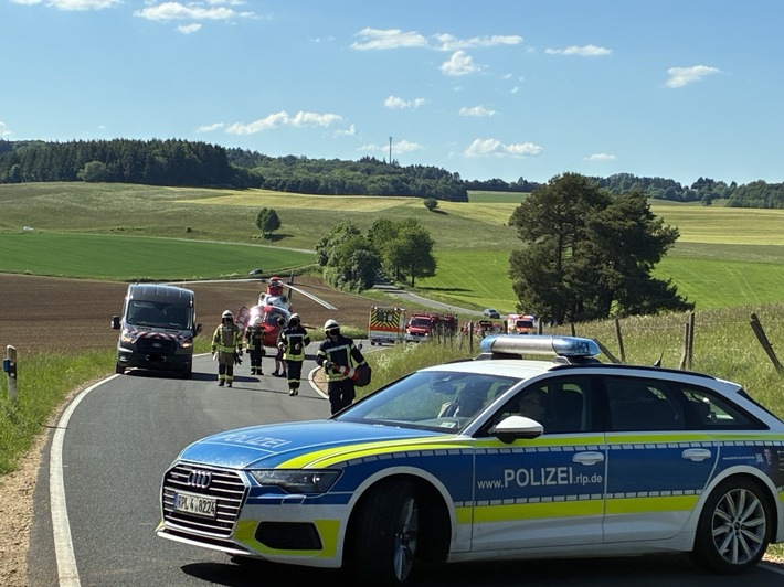 POL-PDWIL: Verkehrsunfall auf der K69 zwischen Feusdorf und Wiesbaum - Ein Leichtverletzter