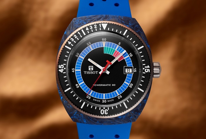 Tissot Sideral_Focus_Forged_Carbon / Weiterer Text über ots und www.presseportal.de/nr/148436 / Die Verwendung dieses Bildes für redaktionelle Zwecke ist unter Beachtung aller mitgeteilten Nutzungsbedingungen zulässig und dann auch honorarfrei. Veröffentlichung ausschließlich mit Bildrechte-Hinweis.