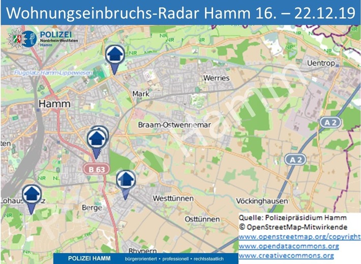 POL-HAM: Wohnungseinbruchs-Radar Hamm 16.12. - 22.12.2019