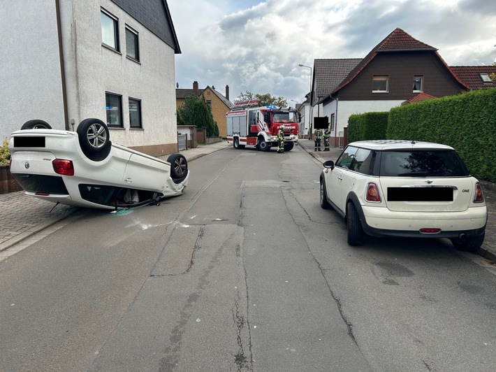 POL-PDKL: Bei Unfall mit Auto überschlagen