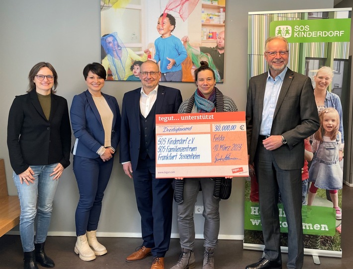 Presseinformation: 30.000 Euro für die Entwicklung von Kindern - tegut… unterstützt SOS-Kinder- und Familienzentrum in Sossenheim