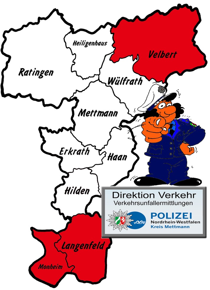 POL-ME: Verkehrsunfallfluchten aus dem Kreisgebiet - Velbert / Langenfeld / Monheim - 2209076