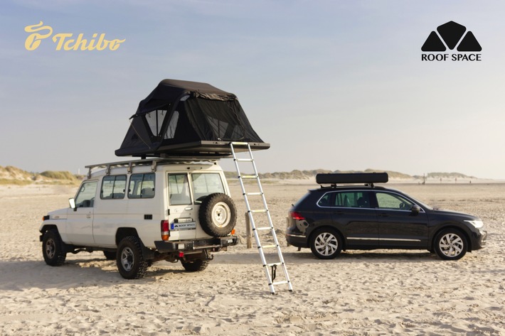 Hoch woll&#039;n wir leben: Auto-Dachzelt mit Panorama-Terrasse bei Tchibo