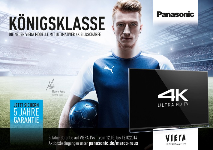 Panasonic verlängert mit Marco Reus / Der Elektronikhersteller baut die erfolgreiche Zusammenarbeit mit dem Weltklassefußballer Marco Reus weiter aus