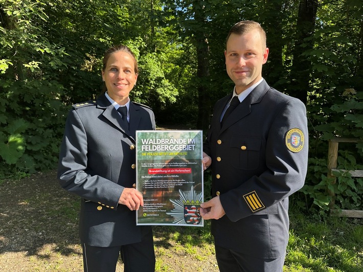 POL-HG: Waldbrände in der Feldbergregion: Polizei sensibilisiert Bevölkerung und stellt neues Informationsplakat vor,