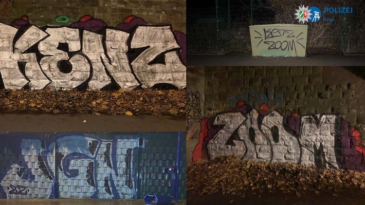 POL-E: Essen: Ermittlungserfolg nach Festnahme von zwei Graffiti-Sprayern