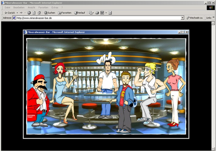 Neu im Netz: Die erste wirkliche Internet-Soap "www.mineralwasser-bar.de"
