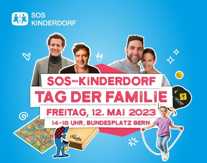 Tag der Familie: Grosser Event von SOS-Kinderdorf am 12. Mai in Bern