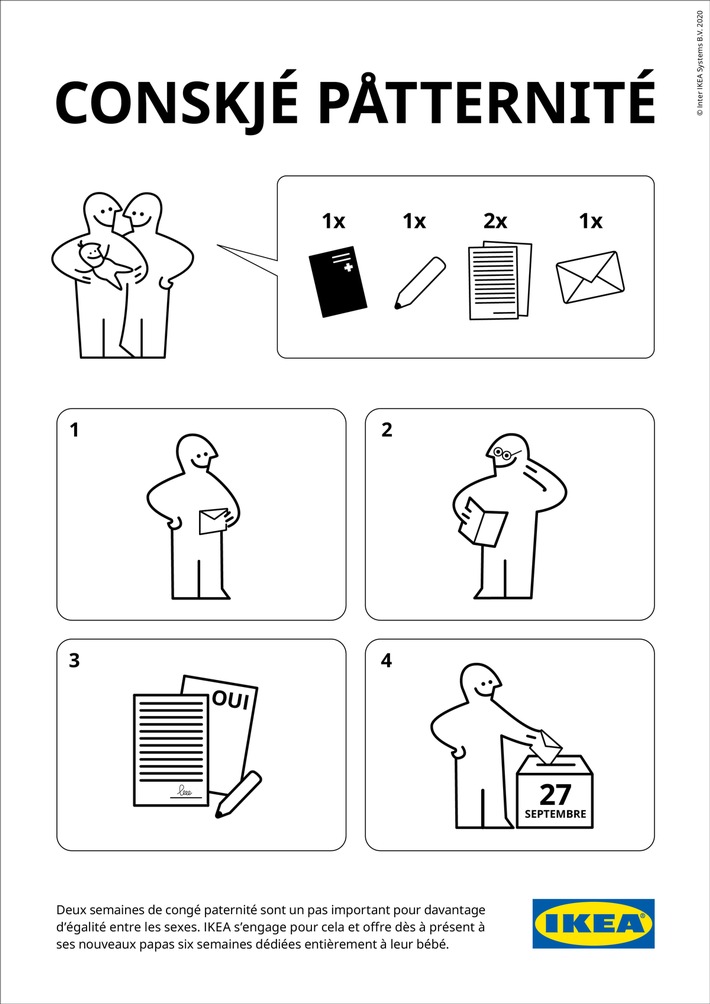 IKEA Suisse s&#039;engage pour le congé de paternité