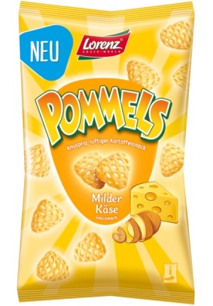 Snack-Klassiker Pommels ab sofort in neuer Geschmacksrichtung "Milder Käse"