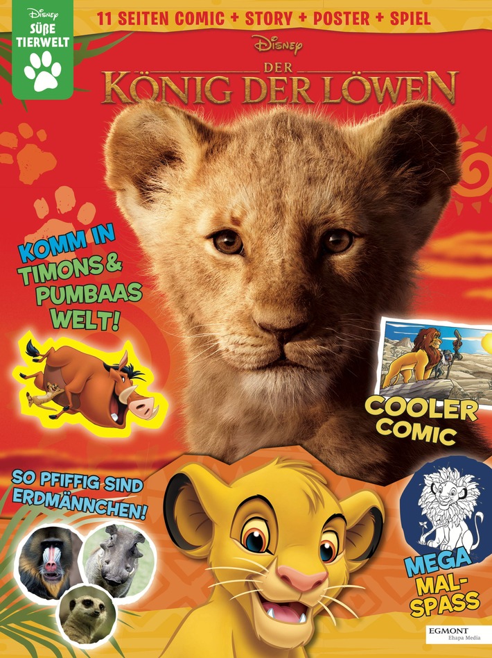 Tierisch gute &quot;Disney Süße Tierwelt&quot; ab September im Zeitschriftenregal