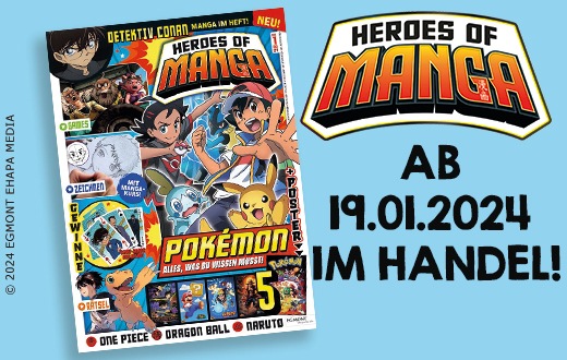 Egmont Ehapa Media bringt „Heroes of Manga“ ins Presseregal