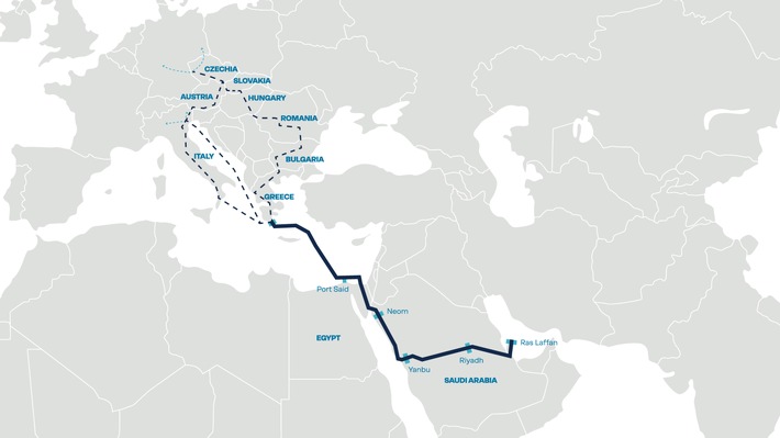 Wasserstoffpipeline vom Golf nach Europa: Gemeinsame Studie von AFRY und RINA deutet auf Machbarkeit und Attraktivität hin
