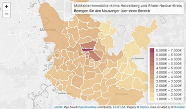 Immobilienklima Heidelberg und Rhein-Neckar-Kreis: Das Umland holt auf