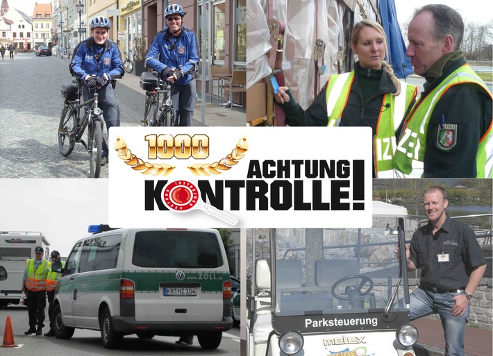 1000 Mal kontrolliert: "Achtung Kontrolle!" bei kabel eins feiert Jubiläum mit Spezialwoche vom 4. bis 8. Juni (BILD)