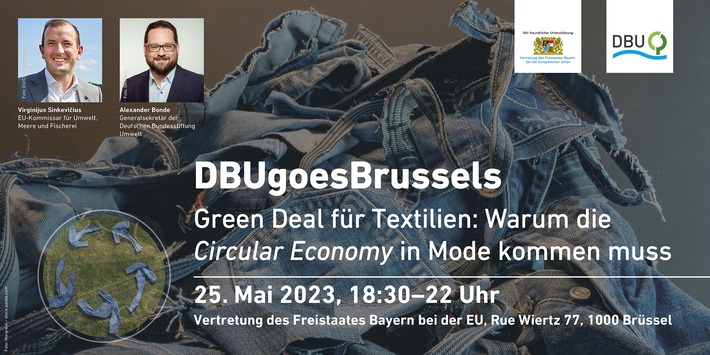 Save the Date – DBUgoesBrussels „Green Deal für Textilien: Warum die Circular Economy in Mode kommen muss“