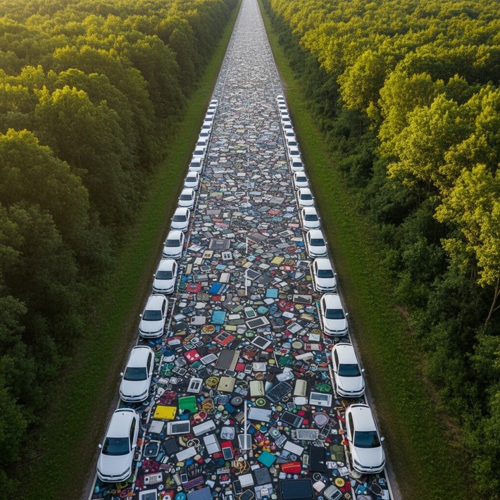 Über 110.000 Elektroteile gesammelt: E-Waste Race Hannover schreibt Erfolgsgeschichte / Über 56 Tonnen Elektroschrott - so viel wie 56 Kleinwagen - zurück in den Kreislauf gebracht
