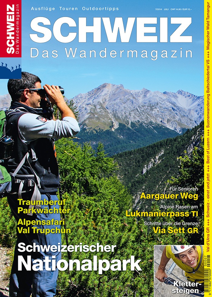 Wandermagazin SCHWEIZ: Schweizerischer Nationalpark - die schönsten Wanderungen (BILD)