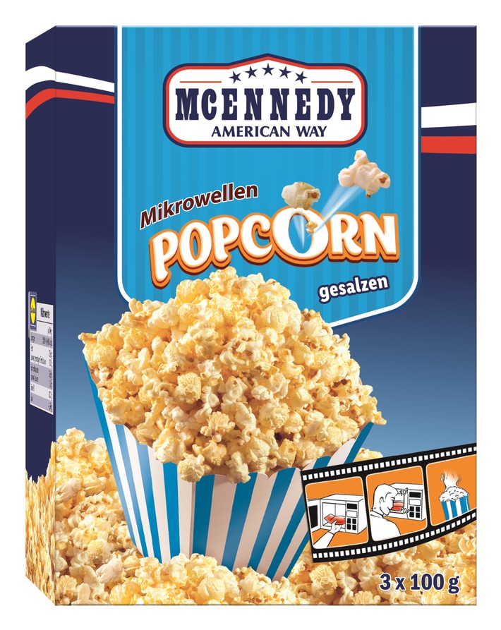 Der spanische Hersteller Liven S.A. informiert über einen Warenrückruf der Produkte "McEnnedy Mikrowellen Popcorn süß, 3x100 g" und "McEnnedy Mikrowellen Popcorn gesalzen, 3x100 g"