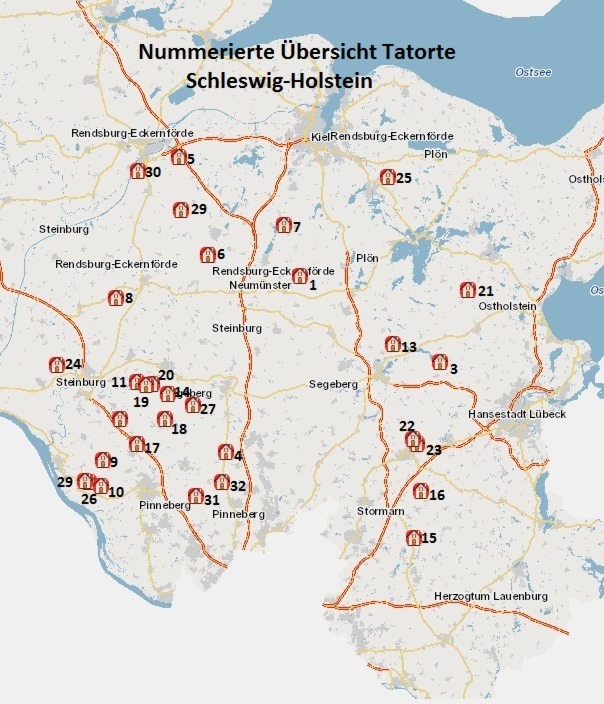 POL-SE: Kriminalpolizei Elmshorn klärt 31 Wohnungseinbrüche im mittleren und südlichen Schleswig-Holstein auf - Zwei Intensivtäter in Haft