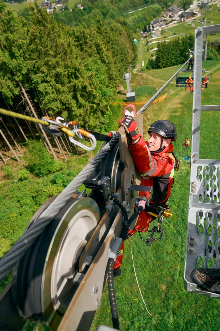Hoch in der Luft: Beim Petzl F.I.T. Workshop