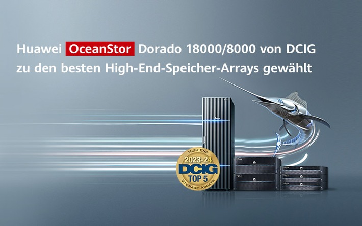 Huawei OceanStor Dorado All-Flash-Speicher von DCIG zu den besten High-End-Speicher-Arrays gewählt
