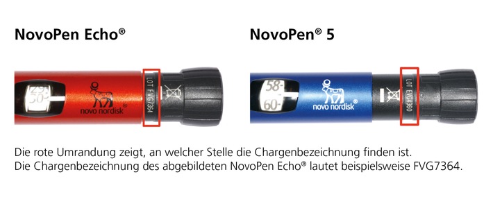 Diabetes: Austausch von Patronenhalterungen der Insulinpens NovoPen Echo® und NovoPen® 5