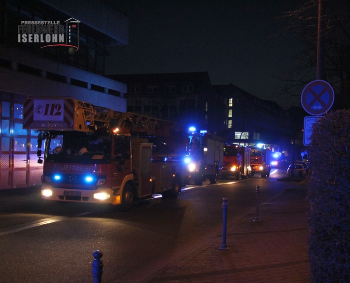 FW-MK: Brand im Rathaus Iserlohn