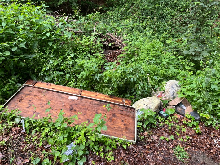 POL-HM: Unzulässige Müllablagerung an der L434 - Polizei sucht Zeugen