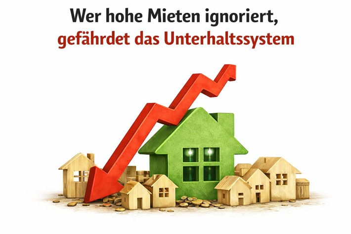Wohnungsnot verschärft Konflikt im Unterhaltsrecht - ISUV fordert Anpassung der Düsseldorfer Tabelle/ Neue Studie zeigt: Bezahlbarer Wohnraum fehlt dauerhaft - Entspannung nicht in Sicht