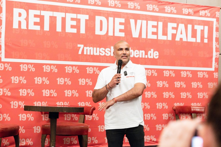 "Rettet die Vielfalt!" / Aktionsbündnis "Vereint für die Gastro" kämpft für Erhalt der 7-Prozent-Mehrwertsteuer in der Gastronomie