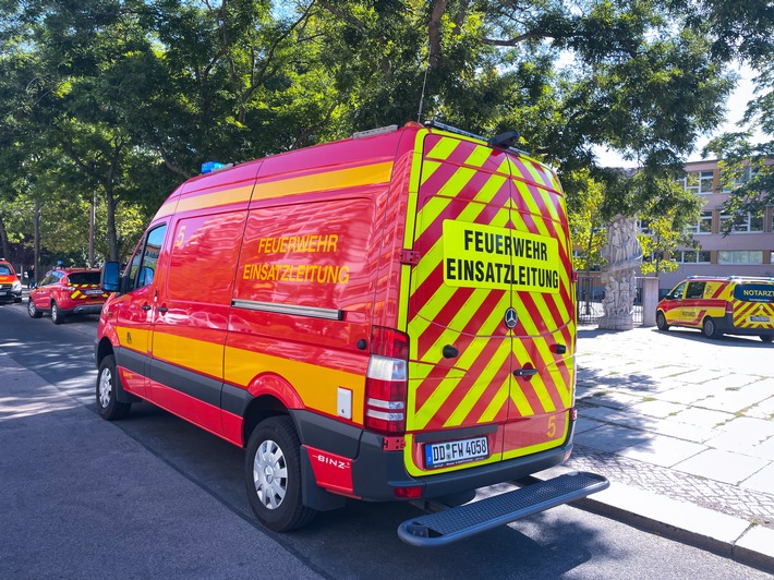 FW Dresden: Informationen zum Einsatzgeschehen der Feuerwehr Dresden vom 6. September 2023