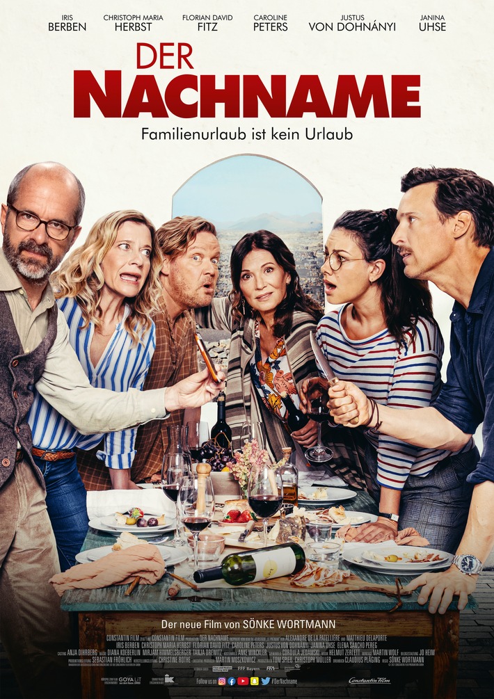 DER NACHNAME: Familienurlaub ist kein Urlaub / Ab 20. Januar 2022 im Kino / Trailer und Plakat ab sofort verfügbar
