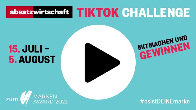 Die absatzwirtschaft bittet zur TikTok-Challenge / Marken-Award 2021