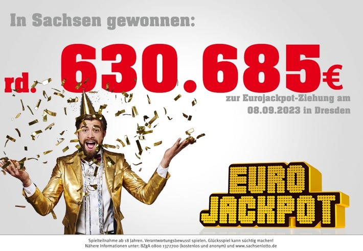 Dresdener räumt 630.685 Euro bei Eurojackpot ab