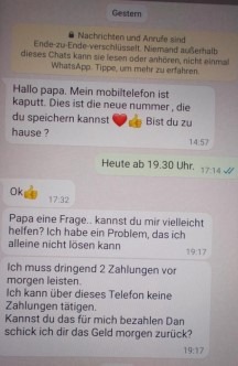 POL-SE: Kreis Pinneberg- Polizei warnt vor Betrugsmasche mit WhatsApp