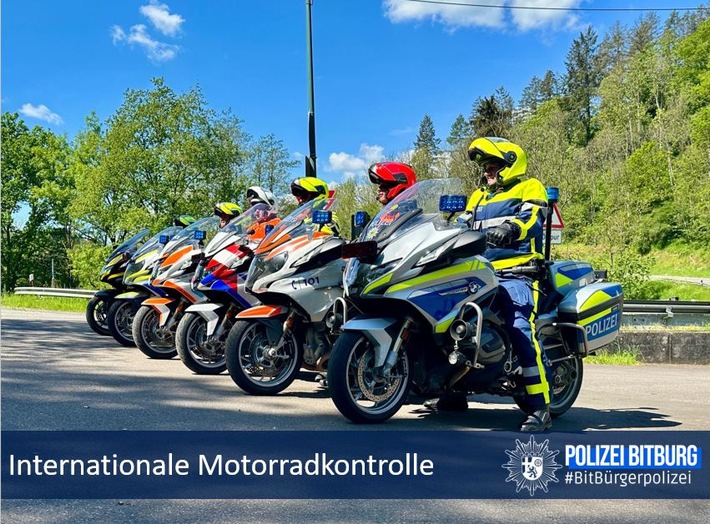 POL-PDWIL: Internationale Motorradkontrolle der Polizei Bitburg
