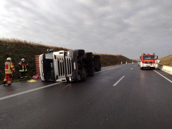 FW-Heiligenhaus: Verkehrsunfall auf der Autobahn 44 (Meldung 32/2021)