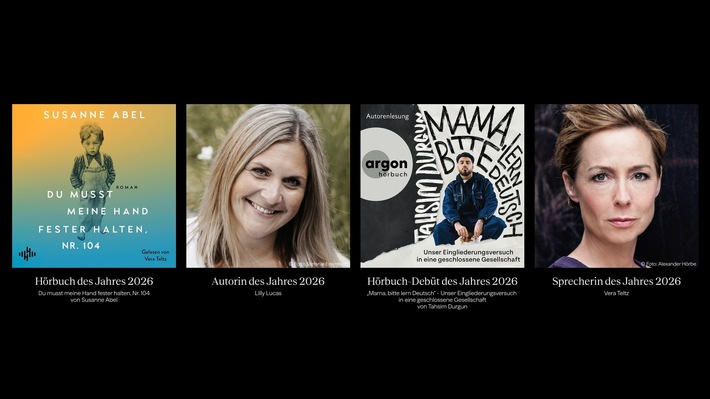 BookBeat Awards 2026: Auszeichnungen gehen an Lilly Lucas, Susanne Abel, Tahsim Durgun und Vera Teltz