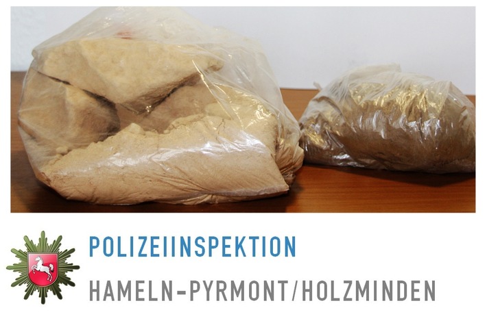 POL-HM: Gemeinsame Pressemitteilung der Staatsanwaltschaft Hannover und der Polizeiinspektion Hameln-Pyrmont/Holzminden: Drogenfund nach Wohnungsdurchsuchung - Mann in Haft