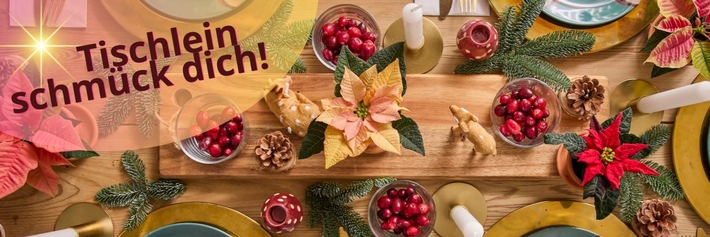 Tischlein schmück dich! Vielseitige Tischdekorationen mit Weihnachtssternen