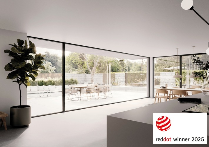 ARTEVO TERRA = Ausgezeichnete nachhaltige Produktinnovation. REHAU Window Solutions gewinnt Red Dot Award 2025