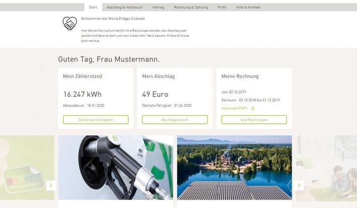 Presseinformation: Erdgas Südwest baut digitalen Kundenservice mit "EnPowerX" aus