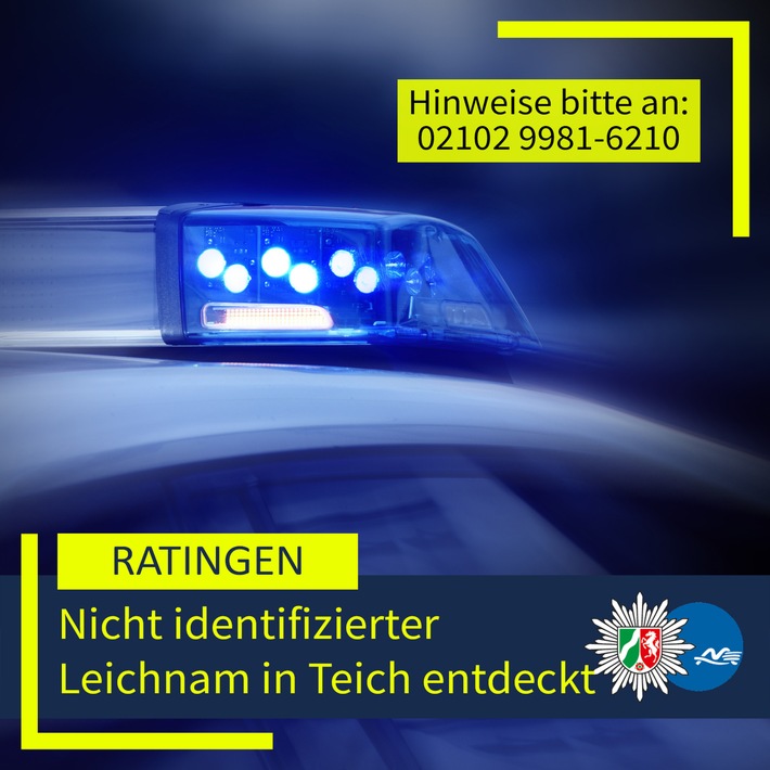 POL-ME: Nicht identifizierter Leichnam gefunden - Polizei ermittelt - 2602092
