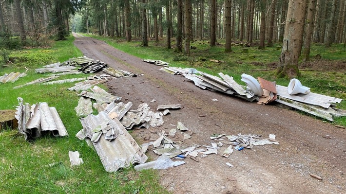 POL-PDTR: Umweltgefährdende Abfallbeseitigung im Wald