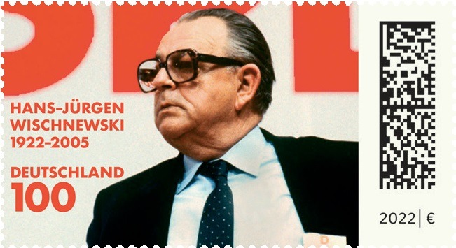 PM: 100. Geburtstag: Briefmarke erinnert an SPD-Politiker Hans-Jürgen Wischnewski