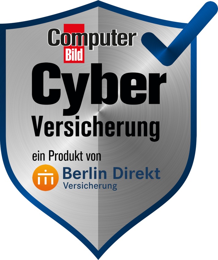 Die COMPUTER BILD CyberVersicherung: Das Rundum-sorglos-Paket für alle PC- und Smartphone-Nutzer / Logo der COMPUTER BILD-CyberVersicherung / Weiterer Text über ots und www.presseportal.de/nr/51005 / Die Verwendung dieses Bildes ist für redaktionelle Zwecke honorarfrei. Veröffentlichung bitte unter Quellenangabe: cyberversicherung.jpg