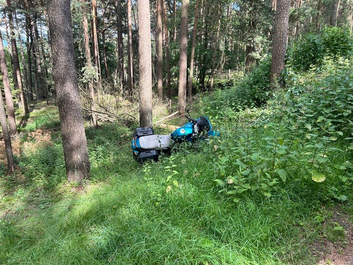 POL-PDLD: Gestürzter Motorrad-Fahrer muss im Krankenhaus behandelt werden