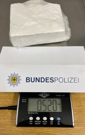BPOL NRW: Bundespolizei stellt 520 Gramm Kokain auf der Bundesautobahn A 3 sicher